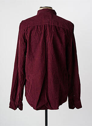 Chemise manches longues coupe droite rouge FREEMAN T.PORTER homme