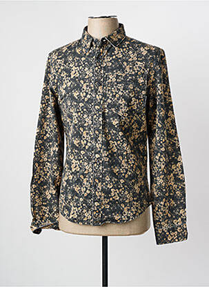 Chemise manches longues imprimé fantaisie bleu FREEMAN T.PORTER homme