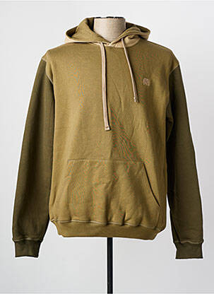 Sweat-shirt à capuche vert TRENDSPLANT pour homme