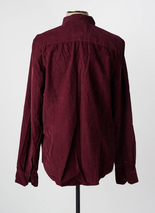 Chemise manches longues rouge FREEMAN T.PORTER pour homme