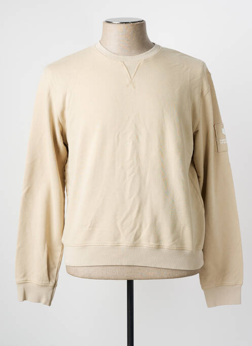 Sweat-shirt beige FREEMAN T.PORTER pour homme