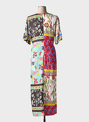 Robe longue manches courtes manches courtes bleu ERFO femme