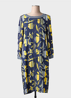 Robe mi-longue imprimé fleurs manches longues bleu SANDWICH femme