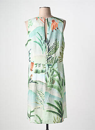 Robe mi-longue coupe fluide sans manche vert DESIGUAL femme
