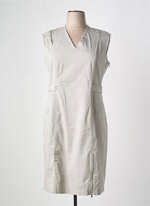 Robe mi-longue sans manche sans manche gris EVA KAYAN femme