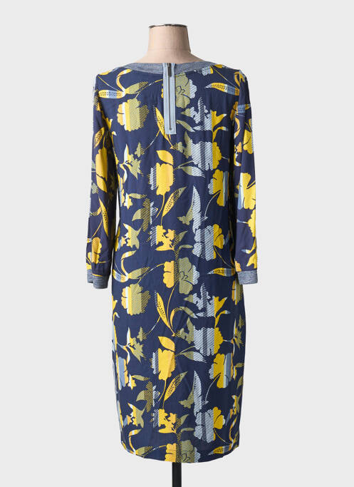 Robe mi-longue imprimé fleurs manches longues bleu SANDWICH femme