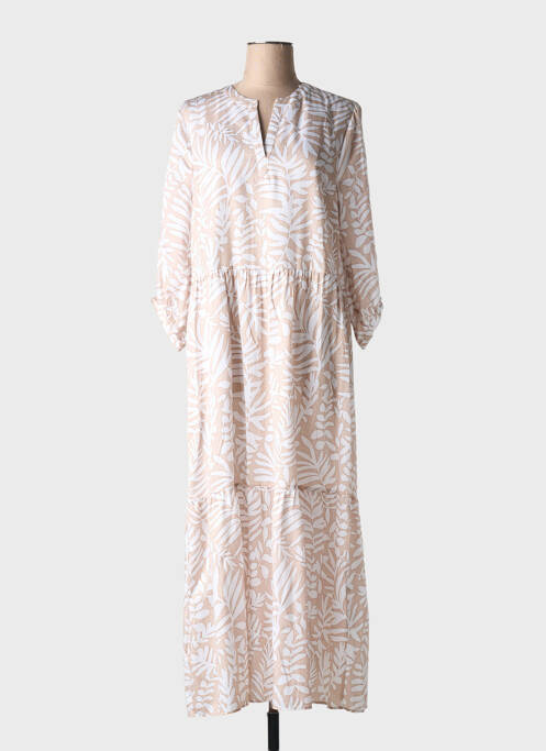 Robe longue beige JUSTWHITE pour femme