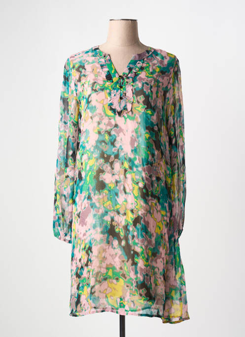 Robe mi-longue vert CREAM pour femme