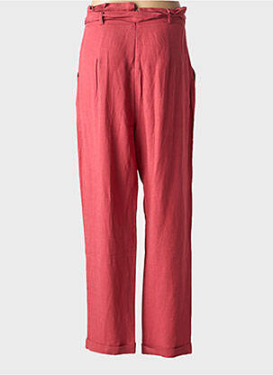 Pantalon droit tissage crêpe taille haute rouge XT STUDIO femme
