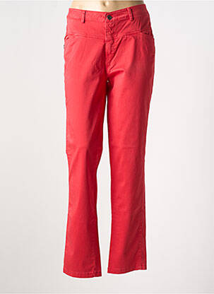 Pantalon slim tissage popeline taille normale rouge PAKO LITTO femme