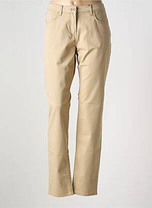 Jeans coupe slim stretch beige SANDWICH femme