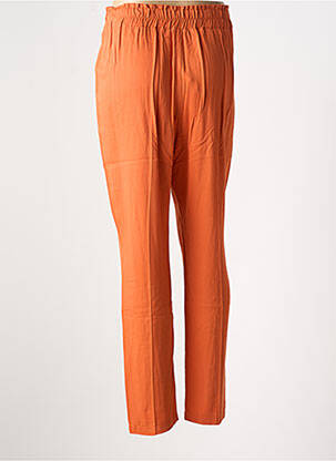 Pantalon slim taille élastique taille haute orange XT STUDIO femme