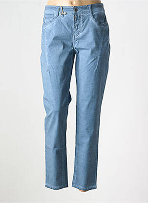 Pantalon slim taille basse taille basse bleu ANNA MONTANA femme