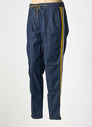 Pantalon chino broderie galons latéraux taille normale bleu SANDWICH femme