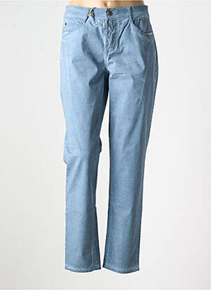 Pantalon slim taille basse taille basse bleu ANNA MONTANA femme