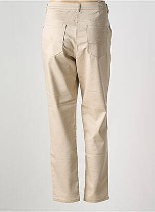 Pantalon slim tissage popeline taille normale beige BARBARA LEBEK femme