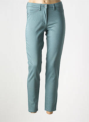 Pantalon 7/8 stretch taille normale vert BARBARA LEBEK femme