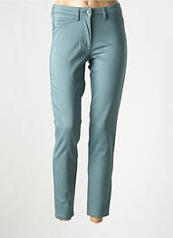 Pantalon 7/8 stretch taille normale vert BARBARA LEBEK femme