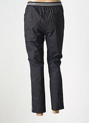 Pantalon chino broderie galons latéraux taille normale noir XT STUDIO femme
