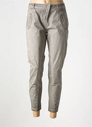 Pantalon 7/8 stretch taille basse marron SANDWICH femme