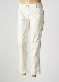 Pantalon chino broderie galons latéraux taille normale beige PAKO LITTO femme