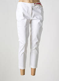 Pantalon 7/8 taille à pinces taille normale blanc XT STUDIO femme