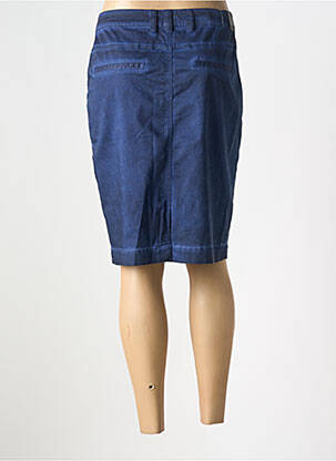 Jupe mi-longue stretch bleu SANDWICH femme