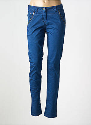 Pantalon slim taille basse taille basse bleu SANDWICH femme