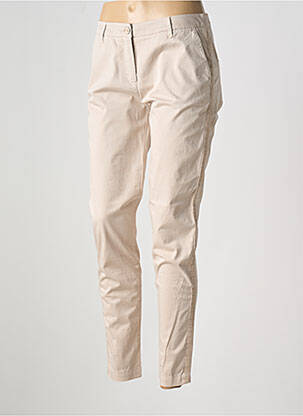 Pantalon chino tissage popeline taille normale beige SANDWICH femme