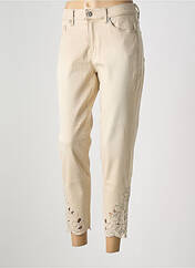 Jeans coupe slim beige ANNA MONTANA pour femme seconde vue