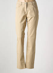 Jeans coupe slim beige SANDWICH pour femme seconde vue