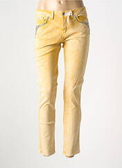 Jeans coupe slim jaune ET COMPAGNIE pour femme seconde vue