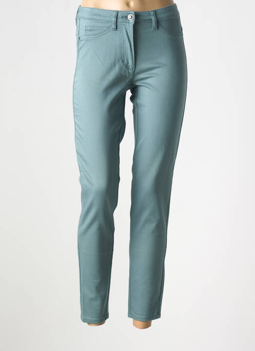 Pantalon 7/8 stretch taille normale vert BARBARA LEBEK femme