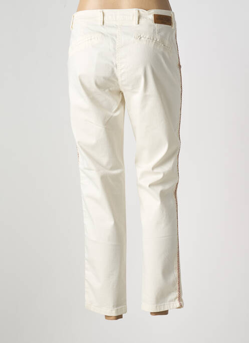 Pantalon chino broderie galons latéraux taille normale beige PAKO LITTO femme