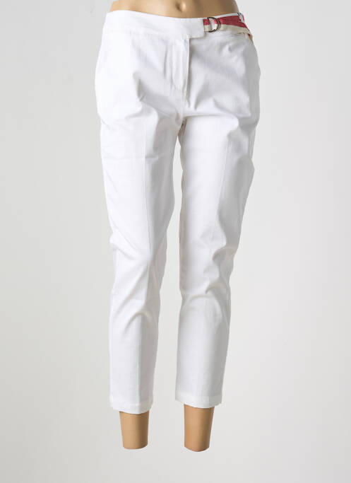 Pantalon 7/8 taille à pinces taille normale blanc XT STUDIO femme