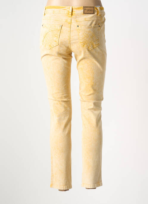 Jeans coupe slim jaune ET COMPAGNIE pour femme