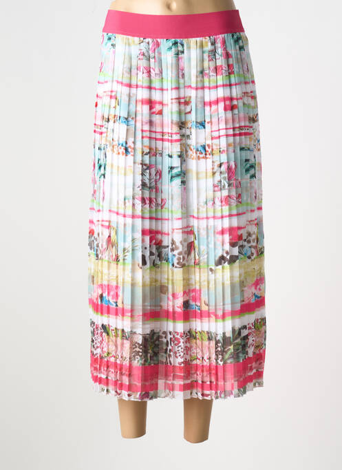 Jupe longue rose JUSTWHITE pour femme