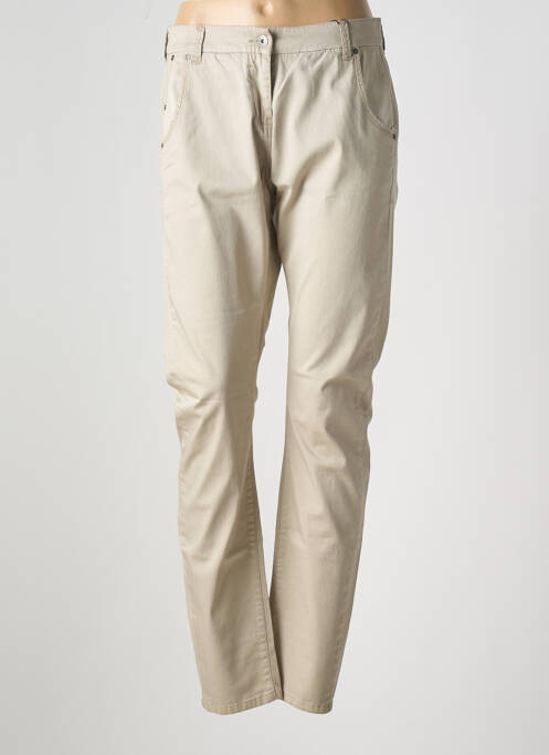Pantalon slim beige SANDWICH pour femme