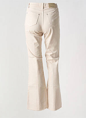Jean coupe flare stretch taille haute beige KOCCA femme