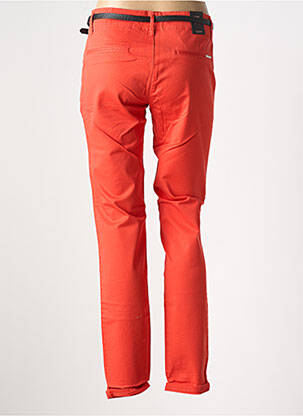 Pantalon chino taille basse taille basse orange SCOTCH & SODA femme