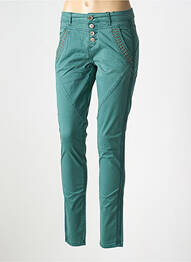 Pantalon slim taille basse taille basse vert CREAM femme