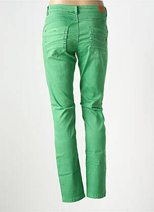 Jeans coupe slim stretch taille normale vert CREAM femme