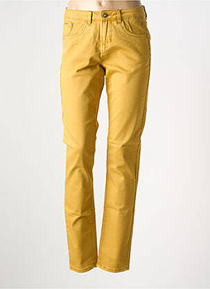 Jeans coupe slim stretch taille normale jaune fonce CREAM femme
