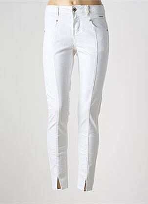 Jeans skinny taille haute taille haute blanc CREAM femme