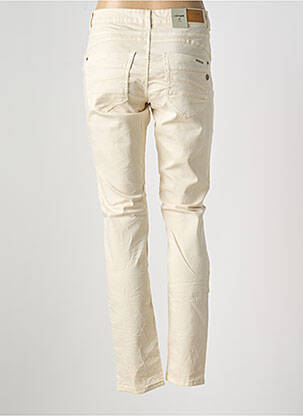 Jeans coupe slim stretch taille normale beige CREAM femme