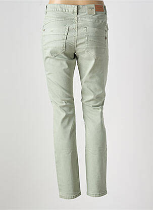 Jeans coupe slim stretch taille normale vert CREAM femme