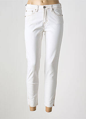 Jeans coupe slim stretch taille normale beige DENIM STUDIO femme