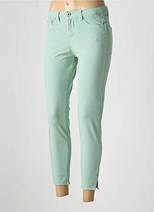 Jeans coupe slim taille basse taille basse vert DENIM STUDIO femme