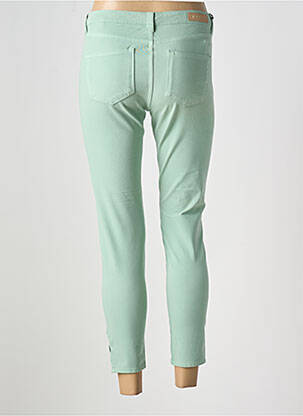 Jeans coupe slim stretch taille basse vert DENIM STUDIO femme