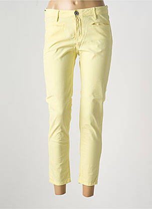 Jeans coupe slim stretch taille normale jaune DENIM STUDIO femme